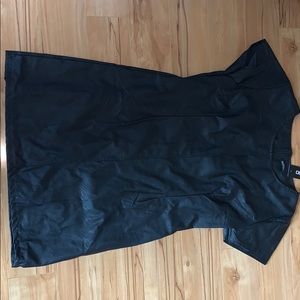 Boohoo Black Leather Dress